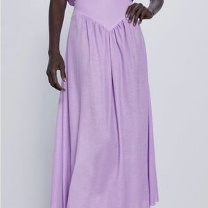 Zara Lilac Maxi Skirt